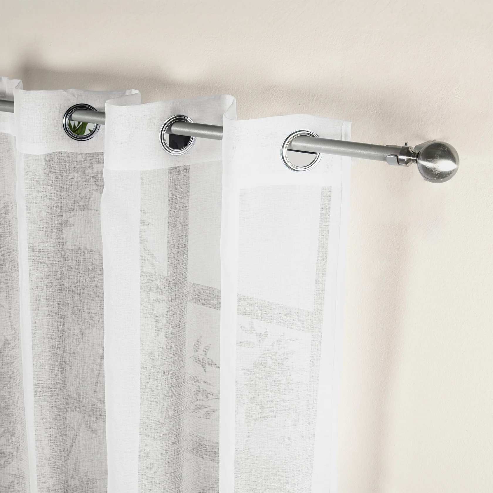 White Vienna Ring Curtains