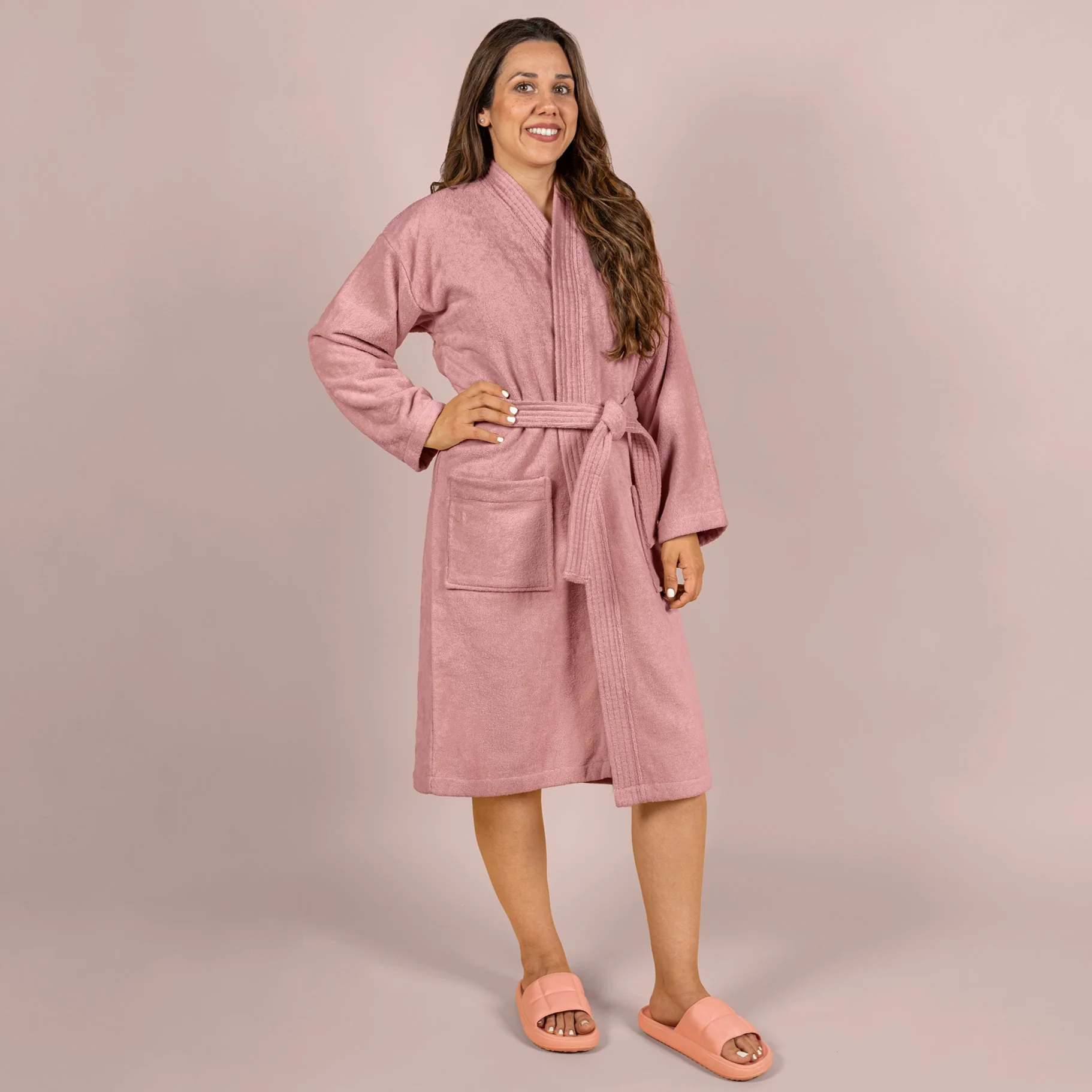 Soft Pink Bathrobe