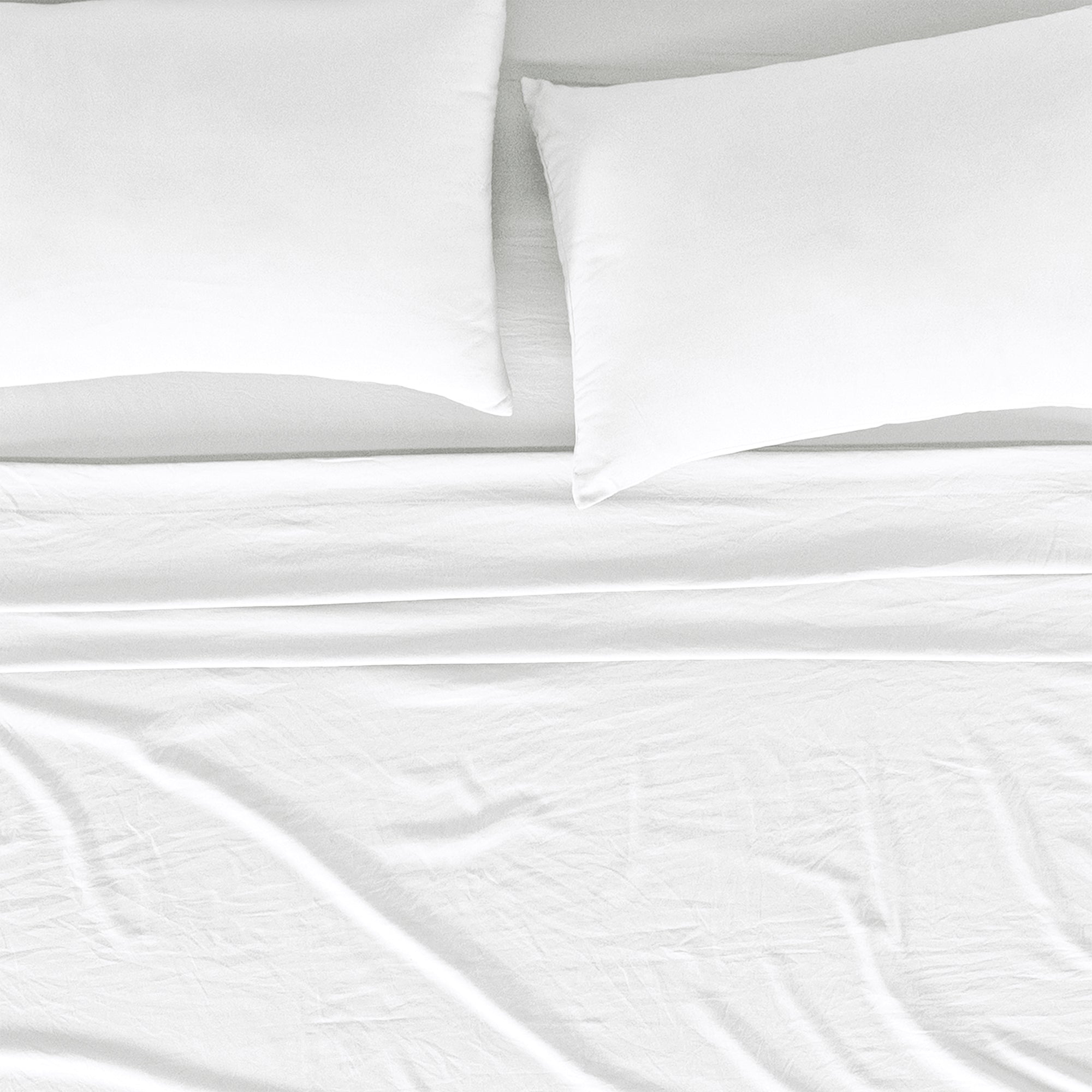 Viasoft Washed White Sheets