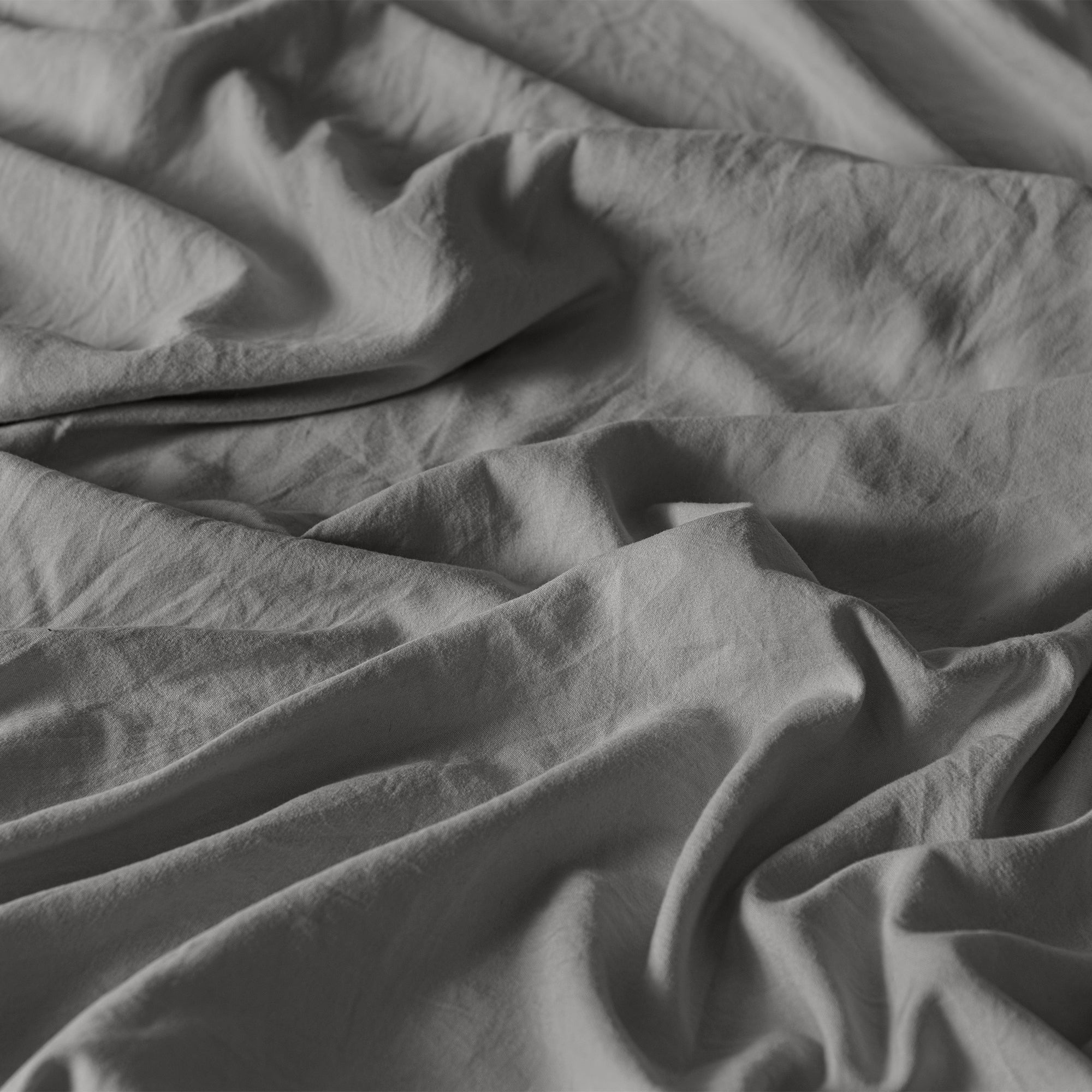 Viasoft Washed Grey Sheets