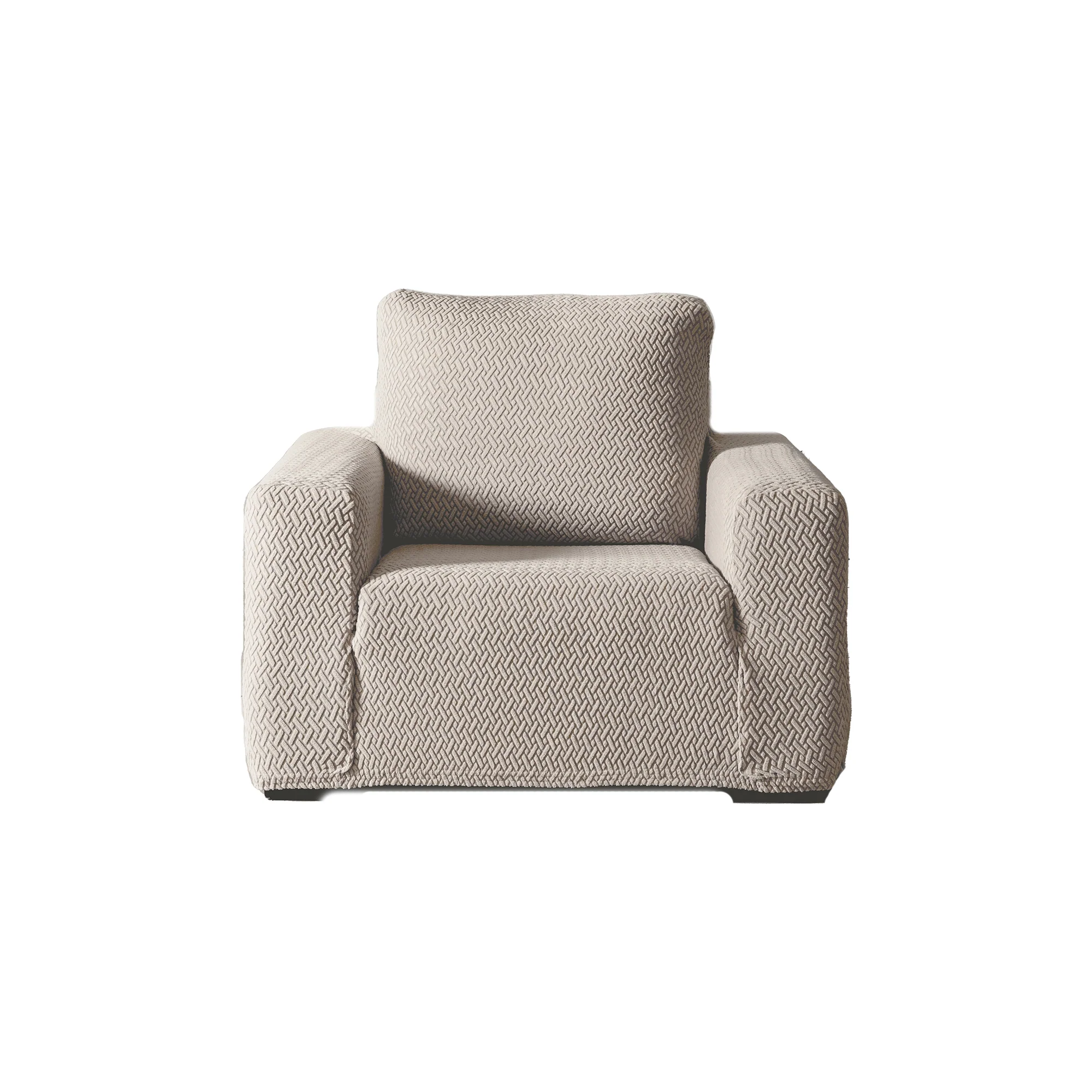 Niza Greige Armchair Cover