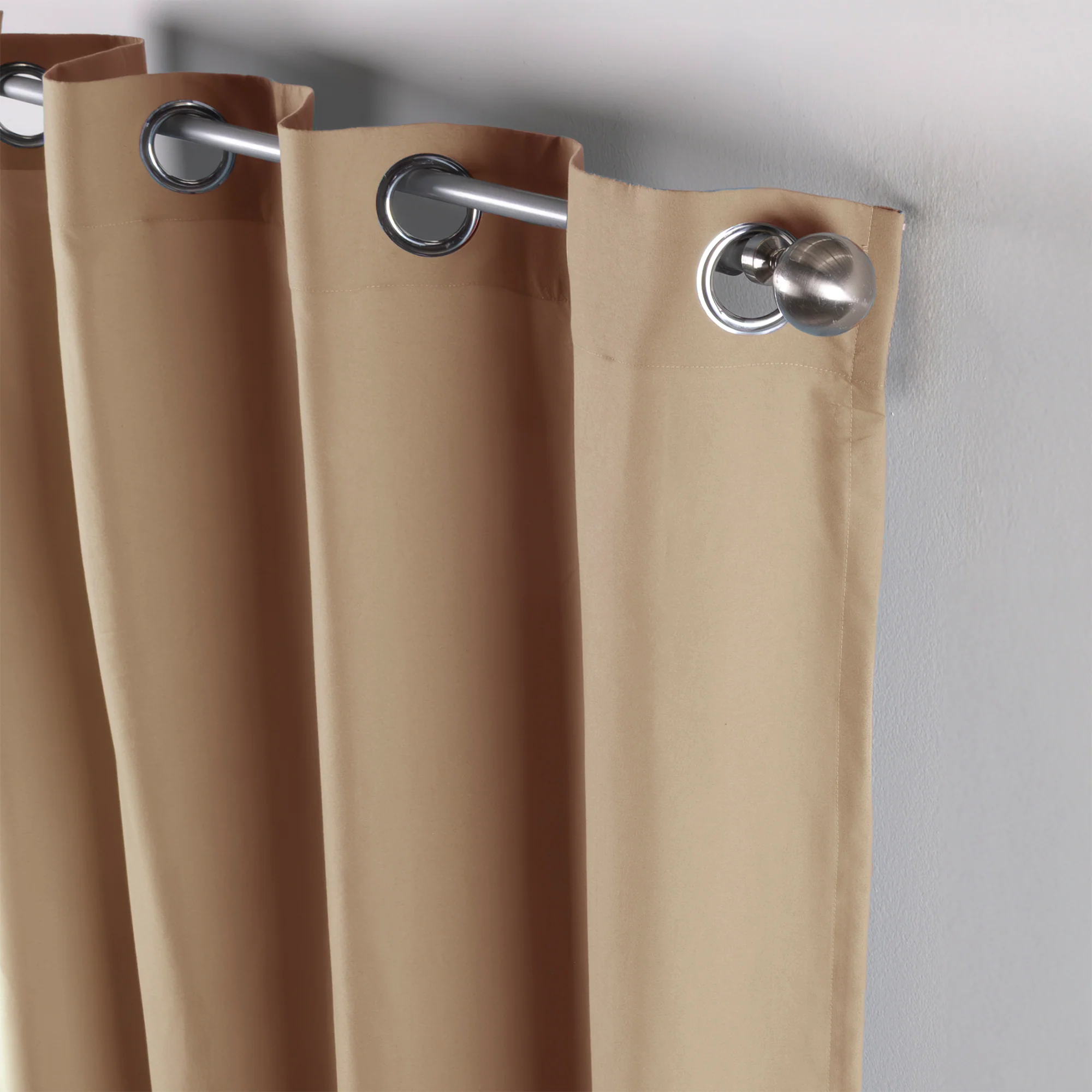 Viasoft Khaki Curtains