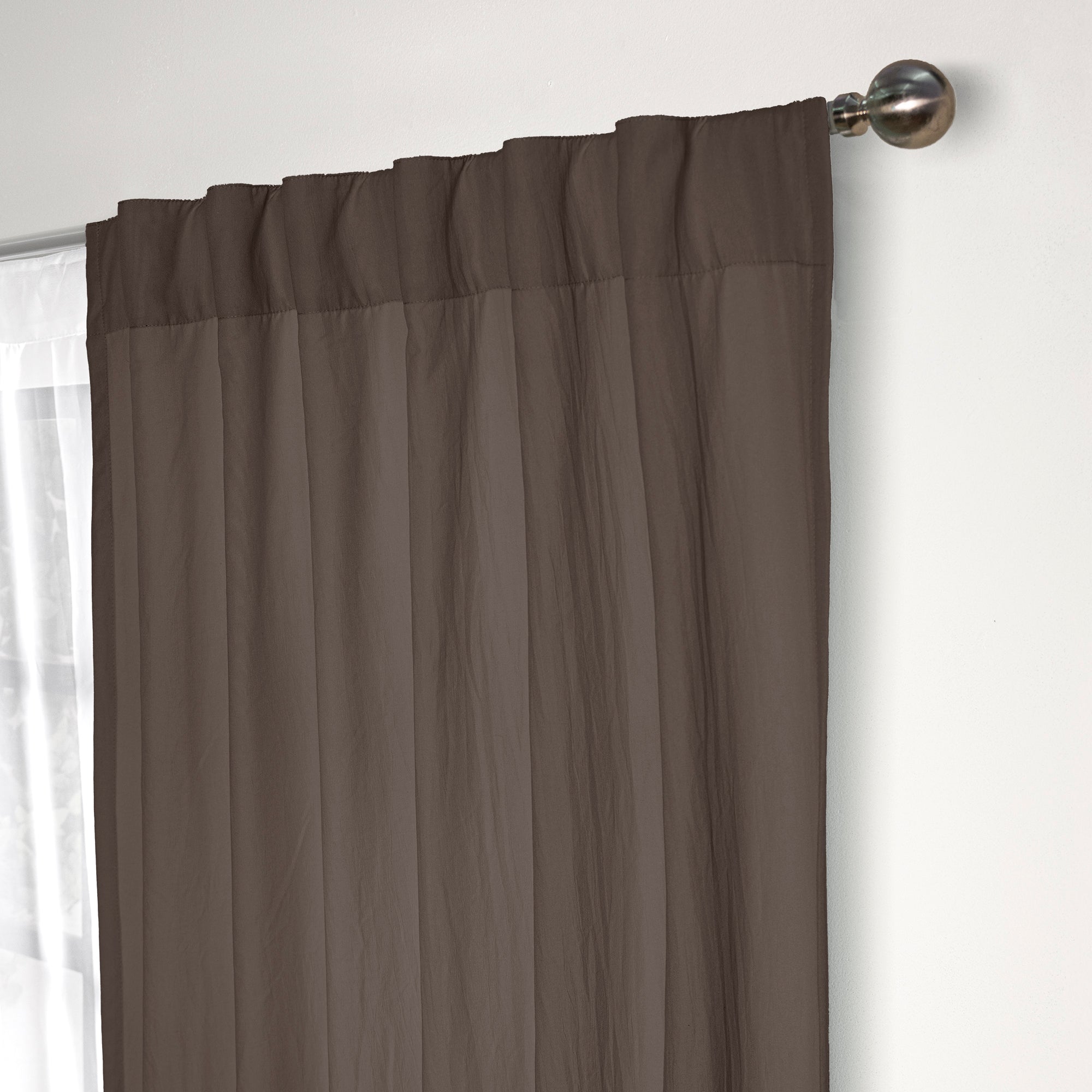 Viasoft Washed Coffee Curtains