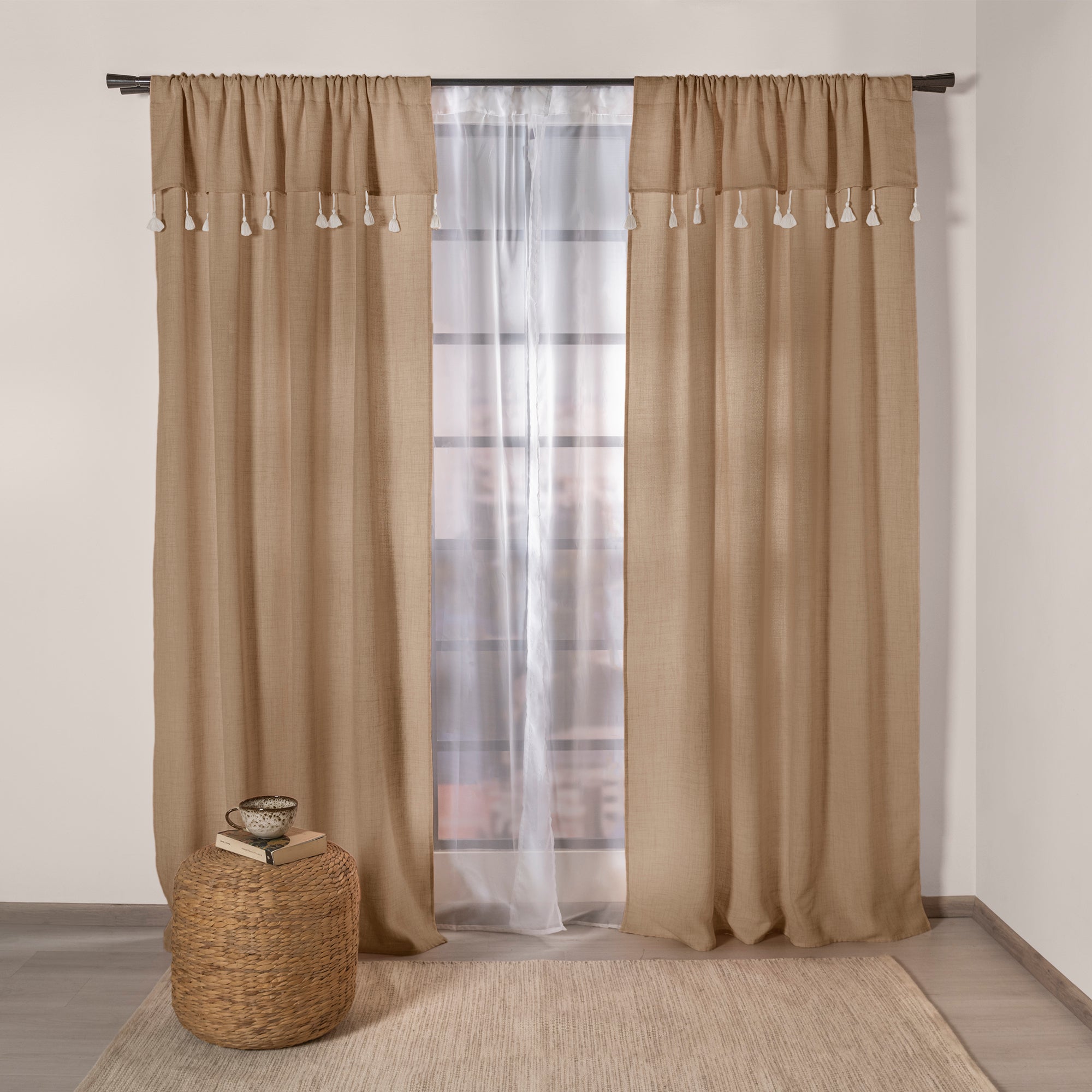 Creta Latte Curtains