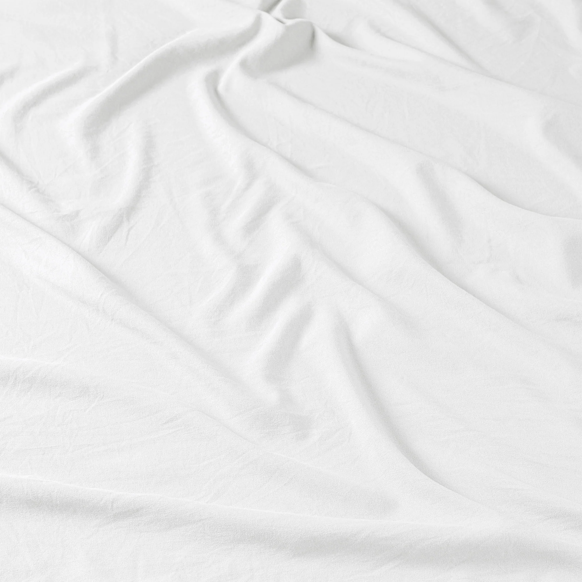 White Viasoft Washed Sheets