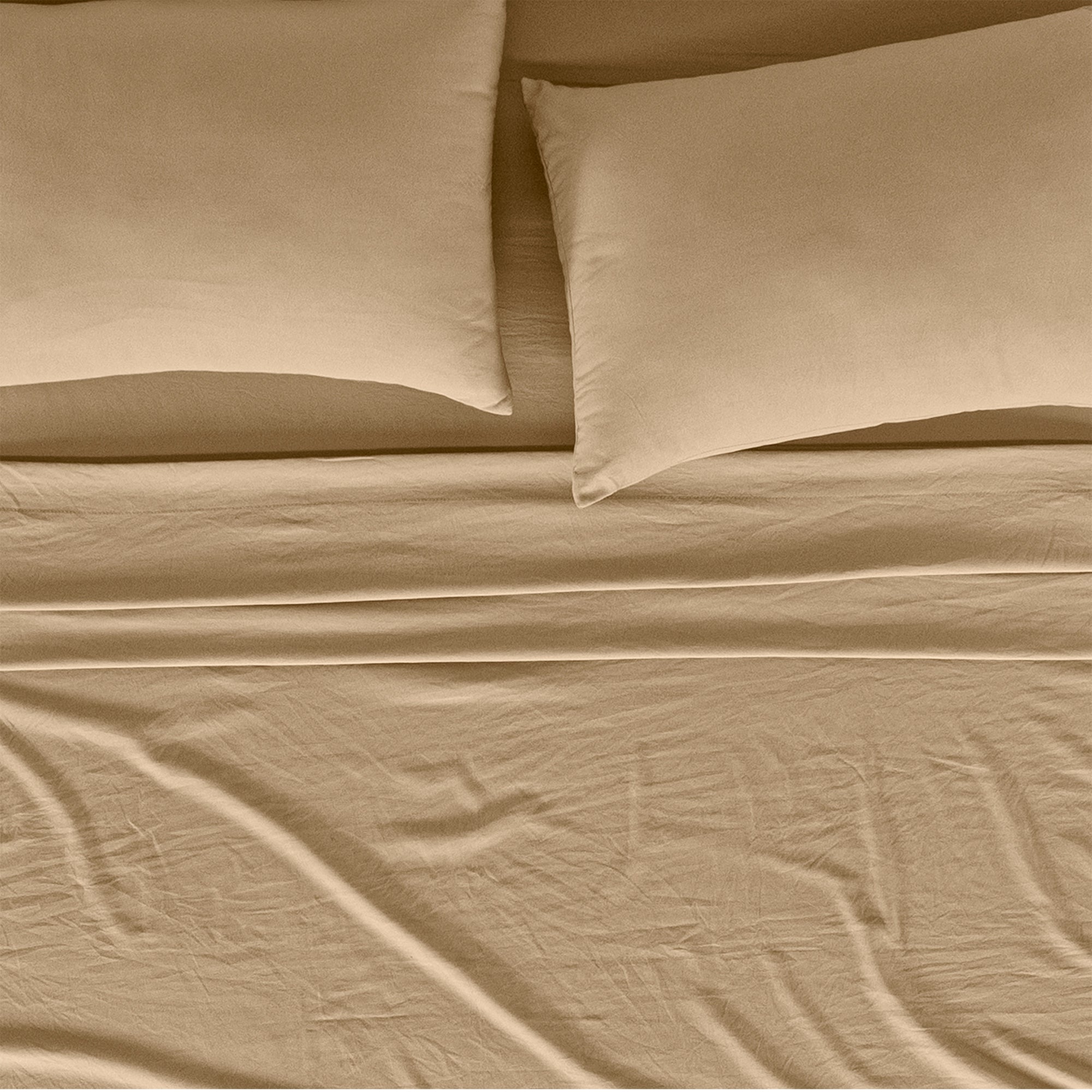 Viasoft Washed Toffee Sheets