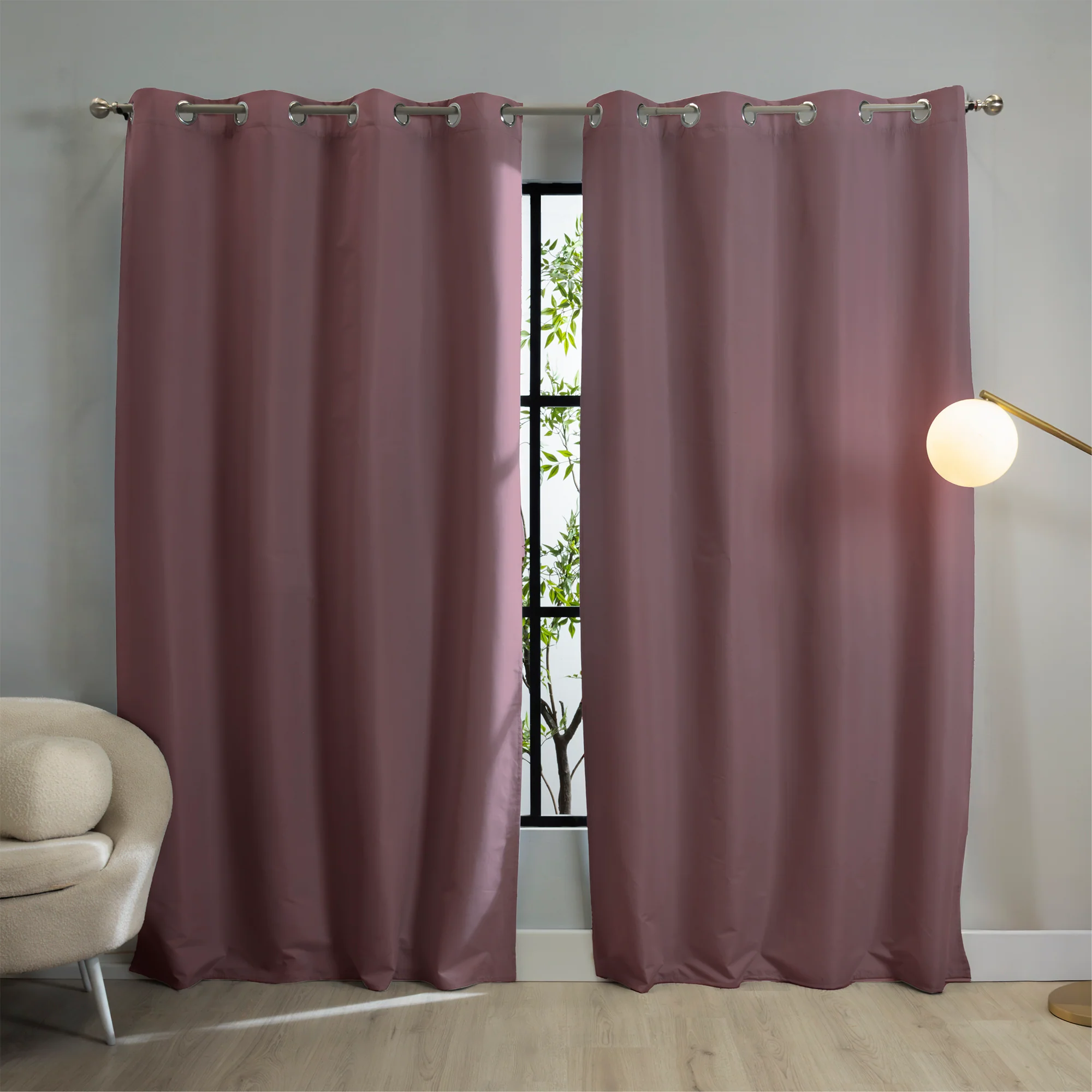 Mauve Catania Blackout Curtains