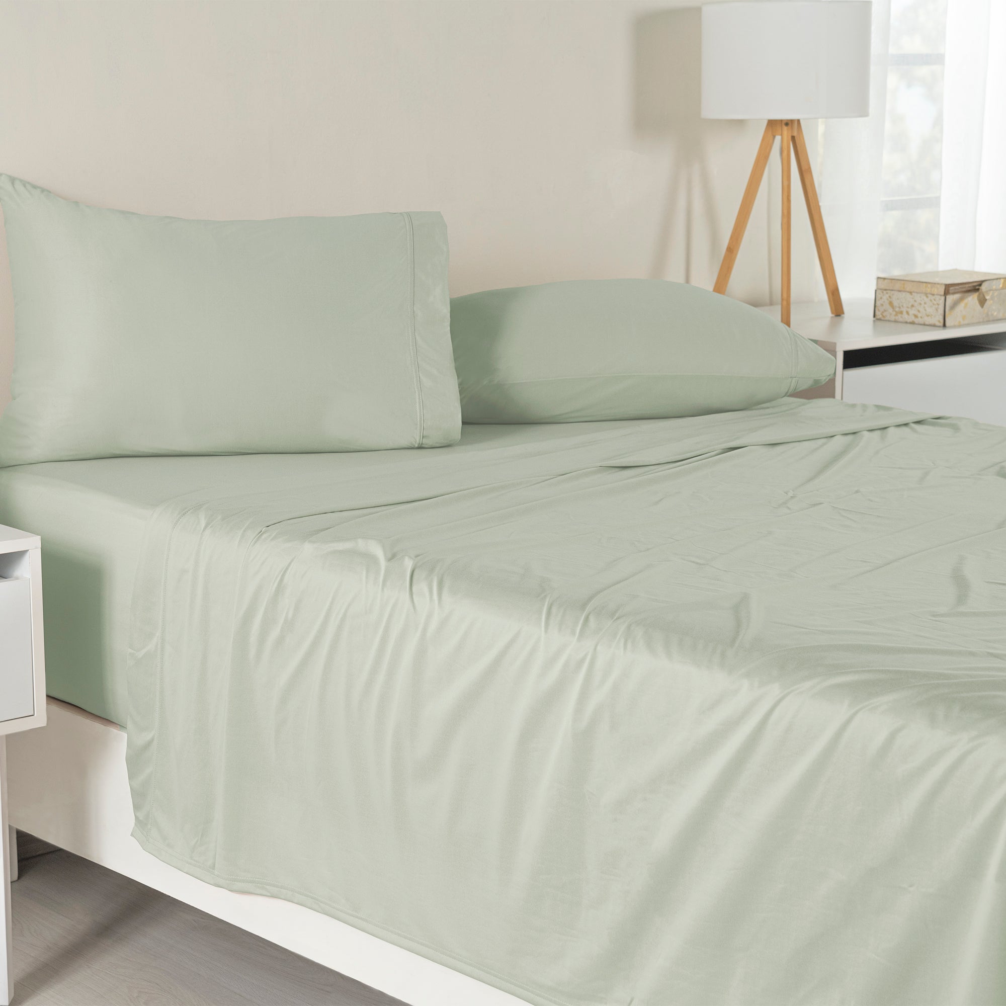 Soft Mint Jersey Sheets