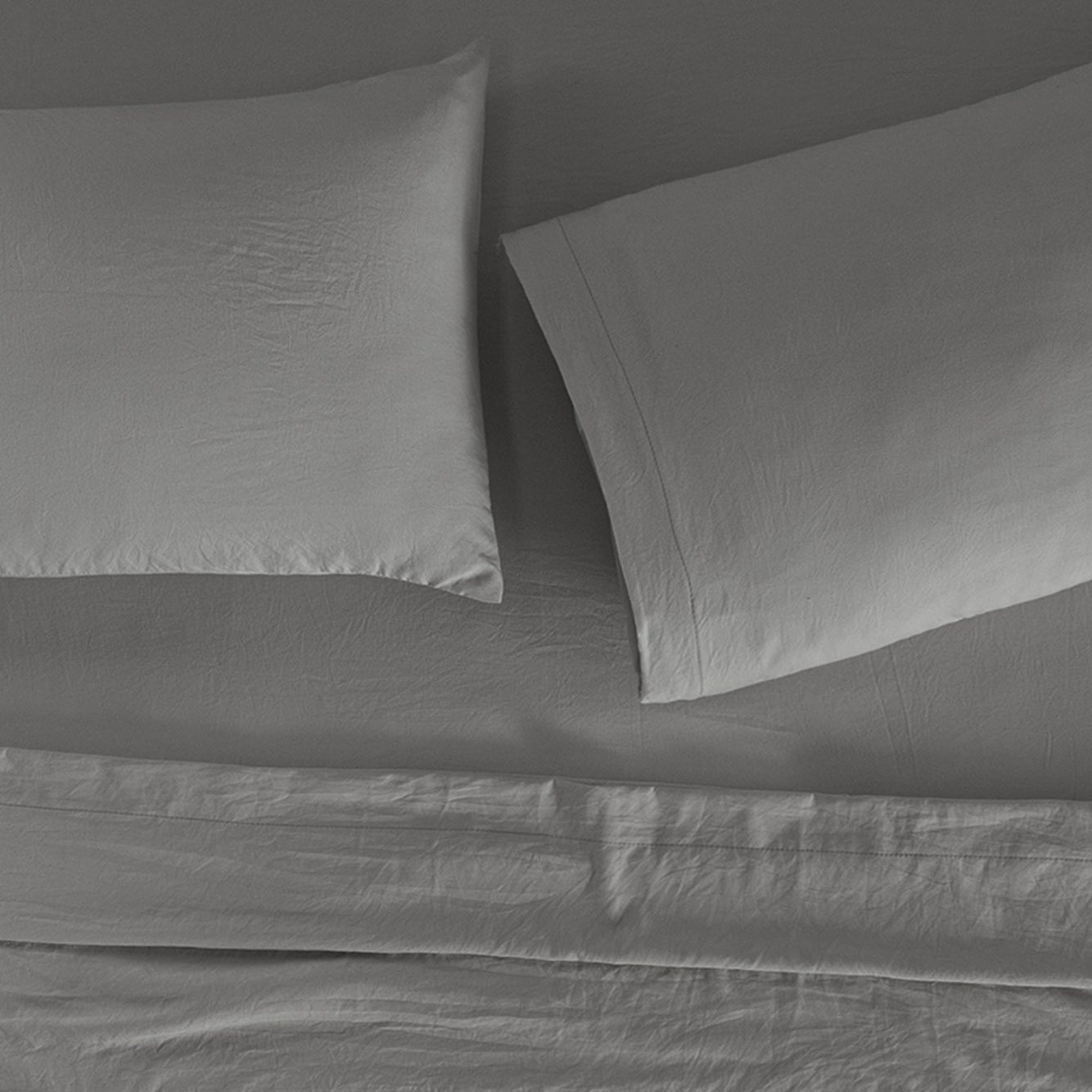 Viasoft Washed Grey Sheets